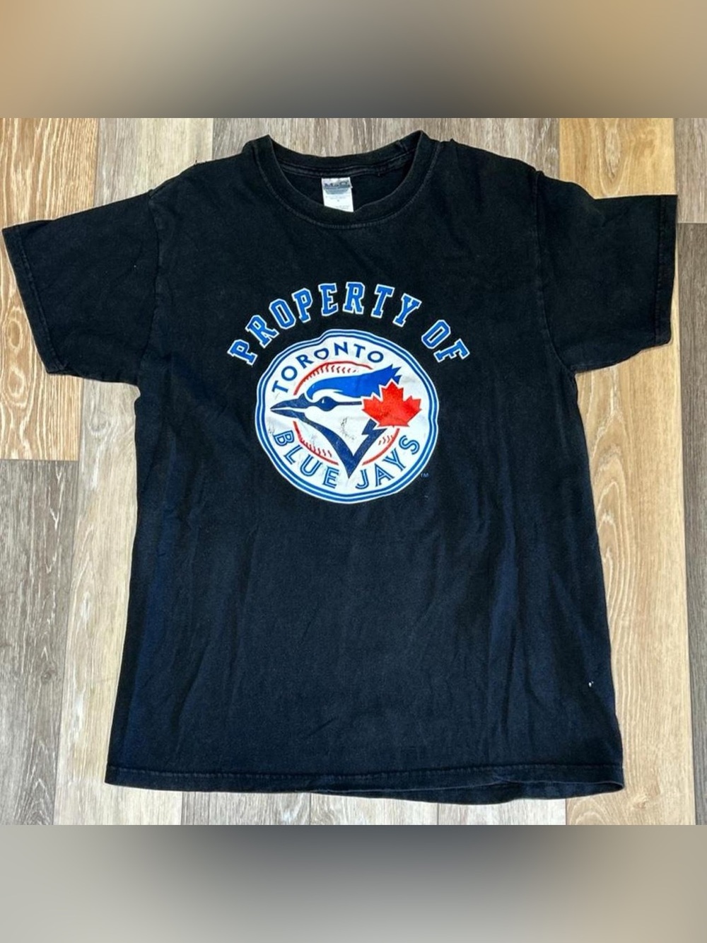 Toronto Blue Jays Kids Short-Sleeve Black Graphic Tee